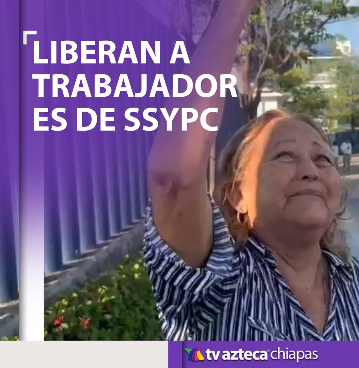TVAztecaChiapas's tweet photo. #ALMOMENTO
#LIBERANATRABAJADORESDESSYPC https://t.co/GYw3yJBHjb