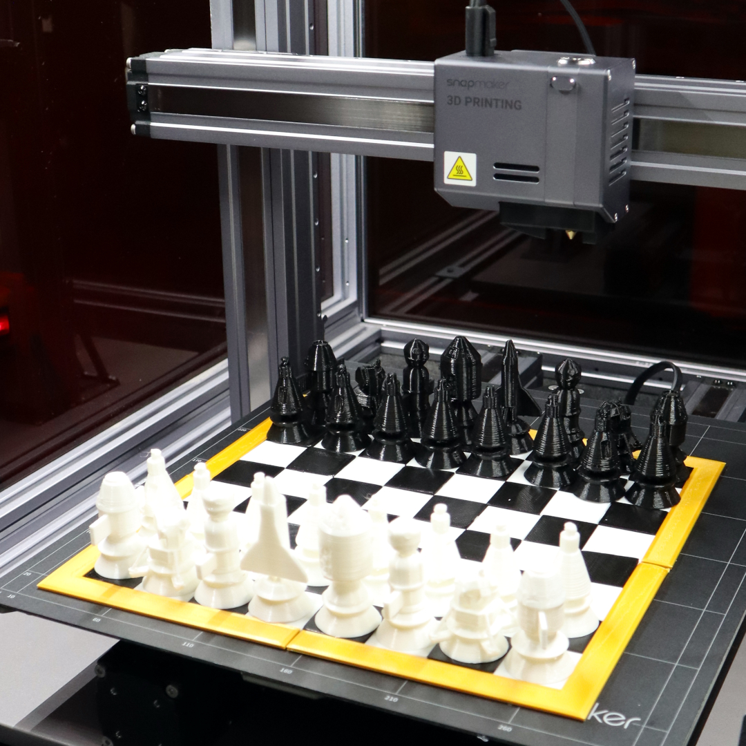 ClarasArtworks's tweet image. Chess is one of my favorite board games and also printed in a space look to match with my space science studies.🥰🚀

Model: @thingiverse :1655221
3D printer: @snapmaker
Filament: PLA

#snapmaking #childhoodgames #pla #3dprint #decor #game #chess #space #spaceex #dragoncapsule