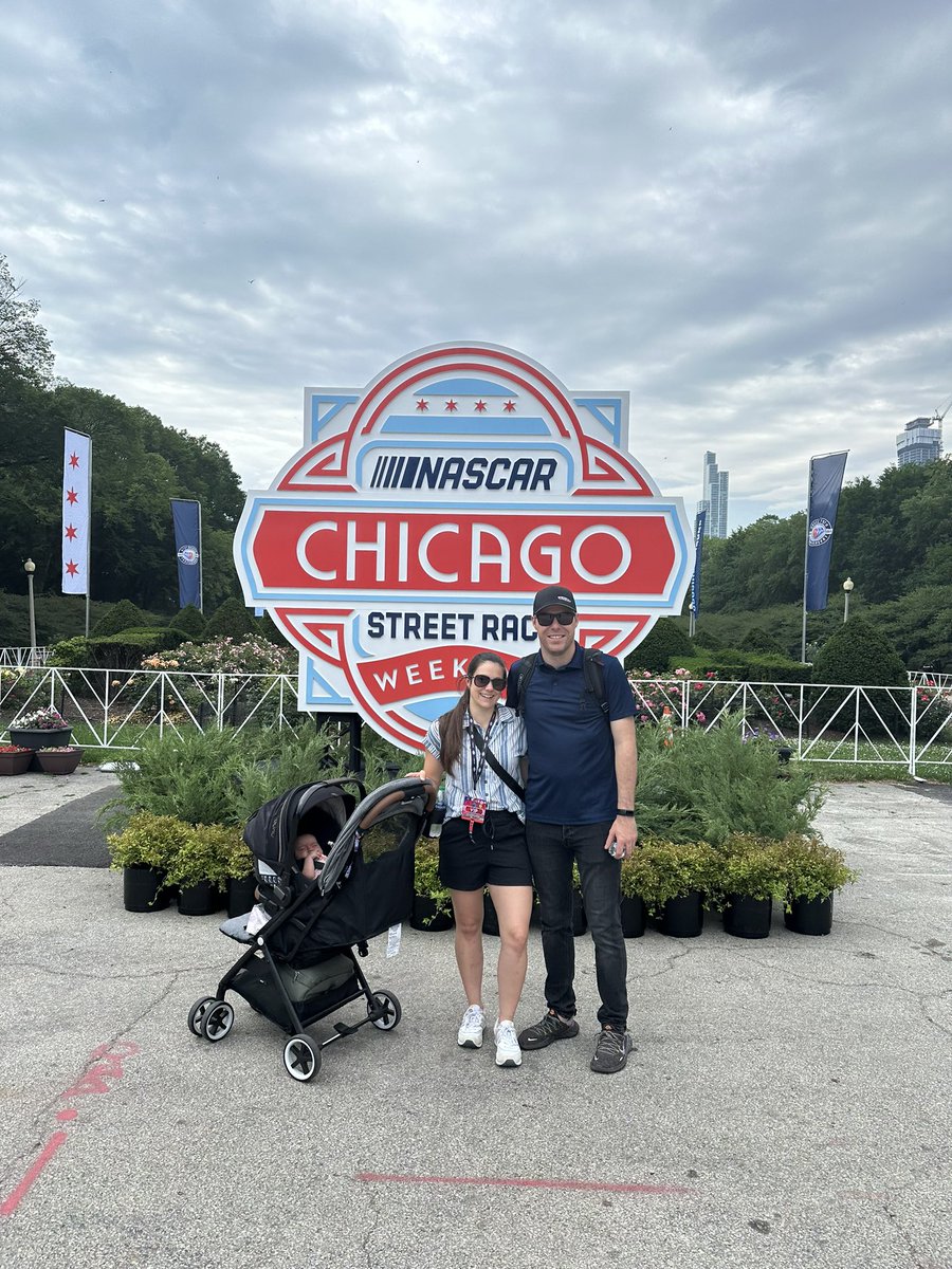 Brought the family to @NASCARChicago this weekend 🙃❤️ Big props to @NASCAR , never been apart of an incredible event like this one before!