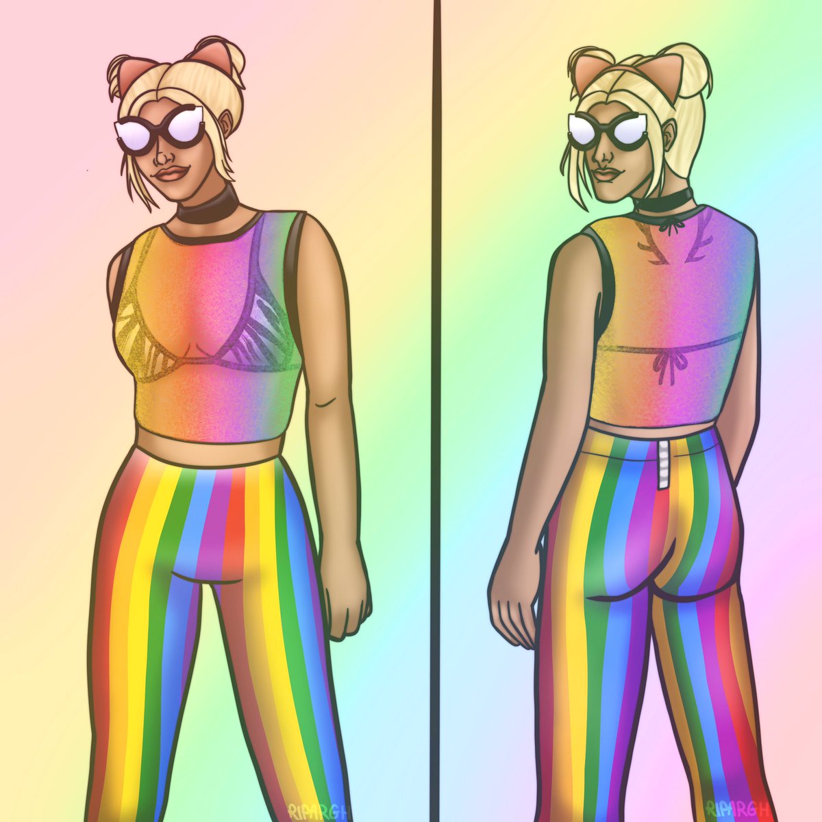 Kiki had one of the best pride fits🏳️‍🌈 #NoPixel #nopixelart #nopixelfanart <a href="/AmRainbowBee/">Corrin</a>