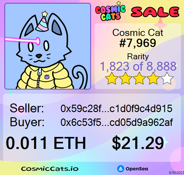 Cosmic Cats Sales tweet media