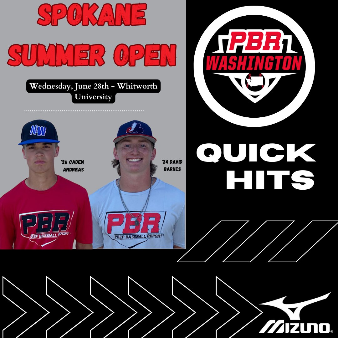 ⚡ 𝐐𝐮𝐢𝐜𝐤 𝐇𝐢𝐭𝐬 ⚡

𝘚𝘱𝘰𝘬𝘢𝘯𝘦 𝘚𝘶𝘮𝘮𝘦𝘳 𝘖𝘱𝘦𝘯

Check out Quick Hits from Wednesday's workout in Spokane, featuring #uncommitted prospects across the 2024 - 2026 classes

🔗loom.ly/DLK_ghc