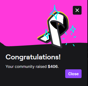 SolieDaisy's tweet photo. WE DID IT! WE RAISED $406 FOR THE TREVOR PROJECT! SO PROUD OF EVERYONE! REMEMBER PRIDE MONTH IS OVER BUT WE HAVE TO STAY STRONG AND PROUD EVERY MONTH OF THE YEAR, we got this <3 https://t.co/Fg5oYRQolw