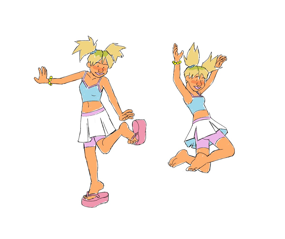 murkies_'s tweet image. green is her natural hair color