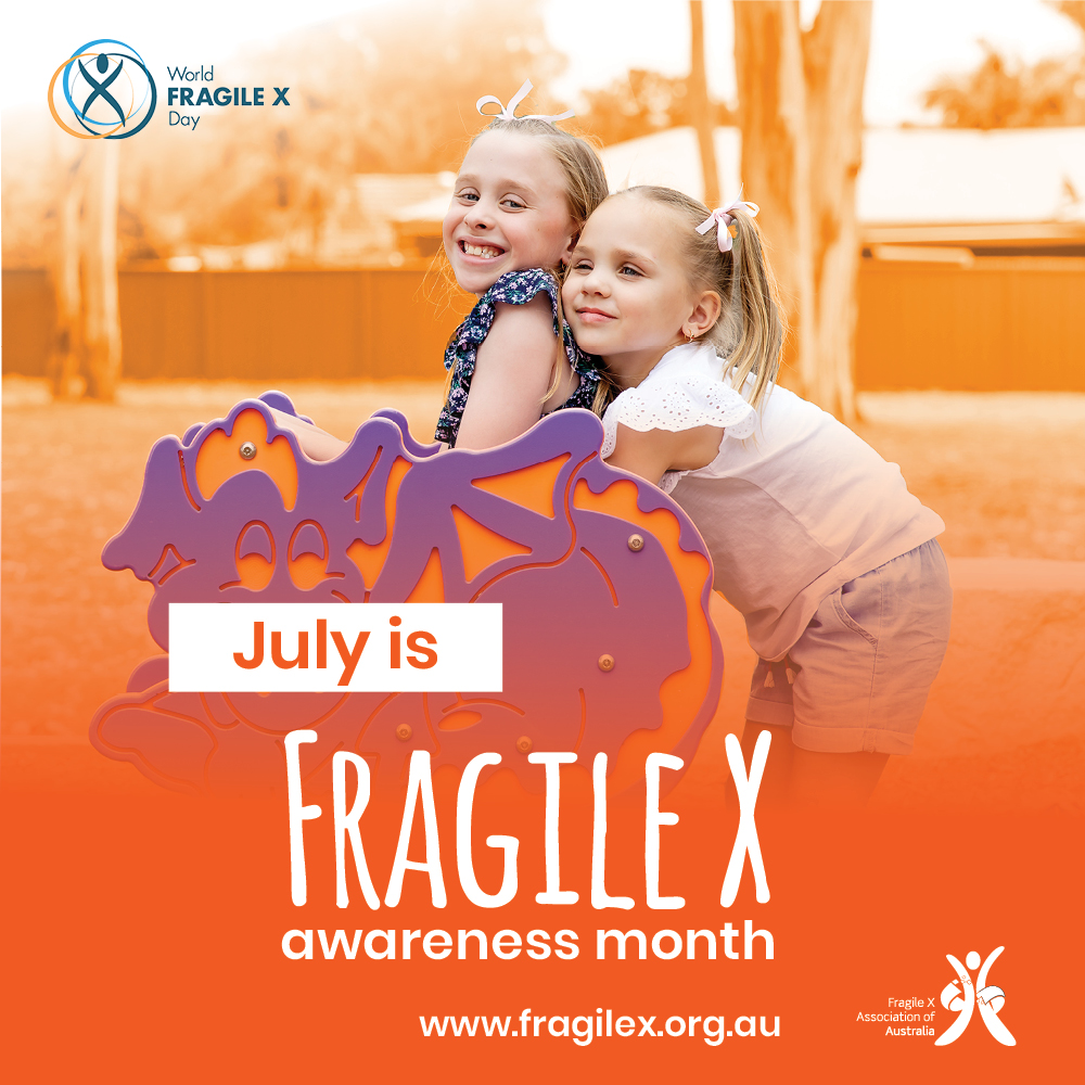 FragileXAus's tweet photo. 1 July... Kicking off a month celebrating children and adults who are living with a Fragile X-associated condition. And working towards earliest testing, screening, diagnosis and treatments.
#fragilexsyndrome #fxpoi #fxtas #fxpremutation #fxpac #fxand https://t.co/7U7zWDyWm7