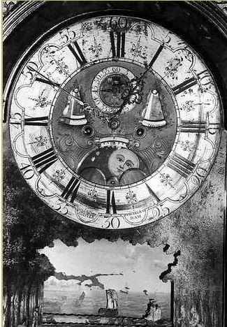 NinaAntonia13's tweet photo. Haunted grandfather clock, Birr Castle, Offally. There are no other details but its probably best not to look too long at the clock face. https://t.co/FSBV6Izuf6