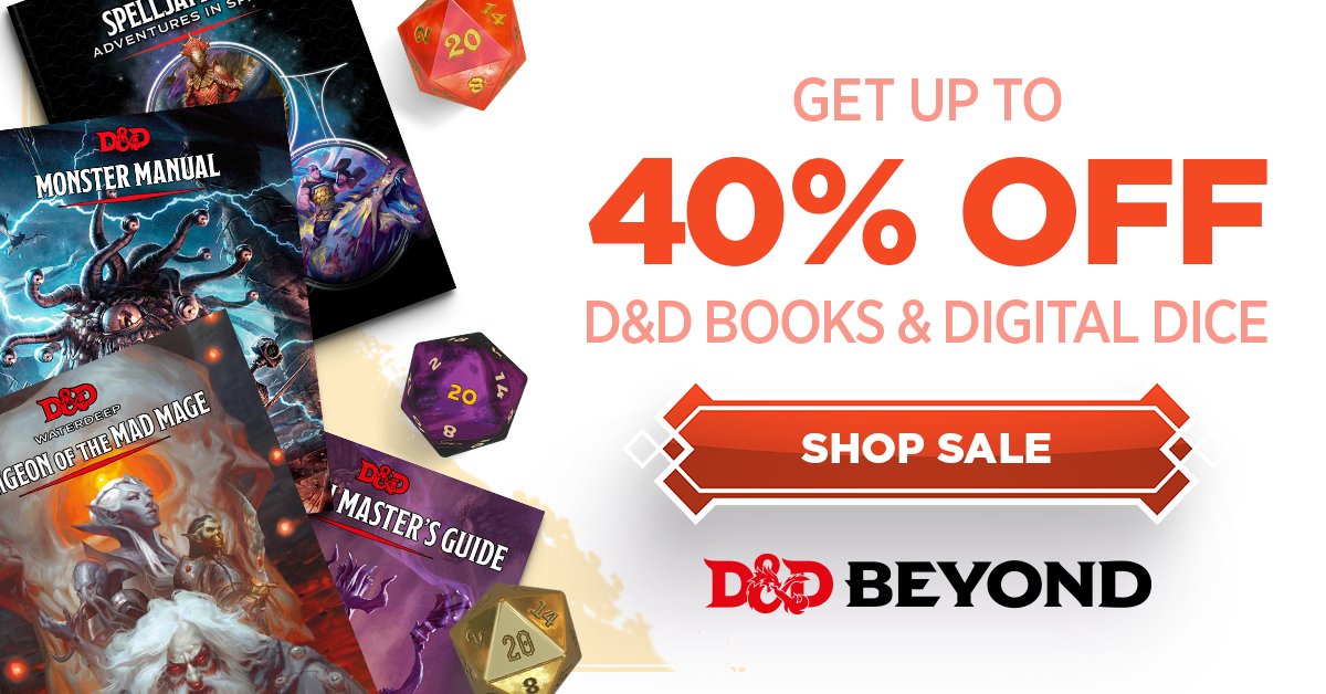 D&D Beyond on Twitter "Summer's here, school's out, and the deals are