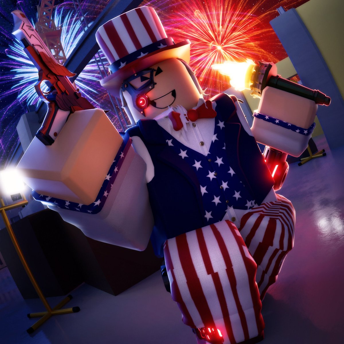 BulletBound's tweet photo. BulletBound v3.50 "4TH OF JULY EVENT UPDATE"
- 4TH OF JULY EVENT
- DOUBLE XP ENABLED UNTIL S3
- ADDED LONGSHOTS
- NEW CODE: EAGLE
- BALANCE CHANGES
- BUG FIXES
#BulletBound #Roblox #RobloxDev