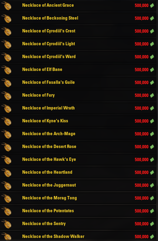 Gold_Vendor's tweet photo. This one is back again, only slightly tardy, with this week's Gold Vendor items (PC). As always, Adhazabi hopes there is something you can use, perhaps for Whitestrake's Mayhem. 

@TESOnline #ElderScrollsOnline #ESOFam https://t.co/t2uVRCzp14