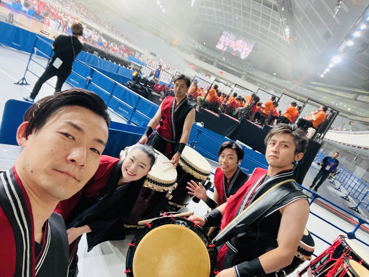 三井不動産 2023 ワールド車いすラグビー アジア・オセアニア チャンピオンシップにて、太鼓笑人めでたいが登場！
本日3日目も会場を盛り上げます！💁🏻‍♀️✨車いすラグビー、熱い戦いをぜひその目で目撃するべし！！！🔥🔥🔥
みんなで応援しようー！🥳🥳🥳
#AOC2023 #車いすラグビー応援 #太鼓笑人めでたい