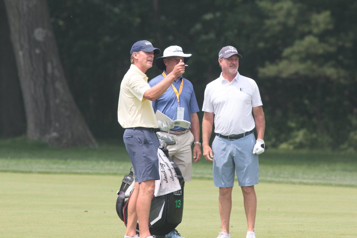 RobHernandezGLF's tweet photo. As if they haven’t spent enough time together this week, it appears @jerrykelly13pga &amp; @stevestricker will be paired together again in Round 3 of the #USSeniorOpen @SentryWorld @Wisdotgolf https://t.co/oHRknSt38h