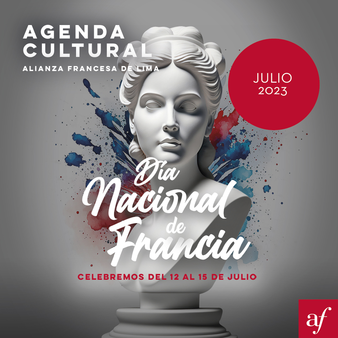 AFLima_Oficial's tweet photo. Llegó el mes de #Julio ✨ Y en la #AFLima traemos una imperdible programación para celebrar a lo grande ¡el Día Nacional de Francia ! 🇫🇷🎆🎉

Prepárate para vivir lo mejor de la cultura francesa con nosotros 🇫🇷. 

➡ Conoce más aquí: https://t.co/6Oi2qFP0Ph https://t.co/cHZIYaGrTJ