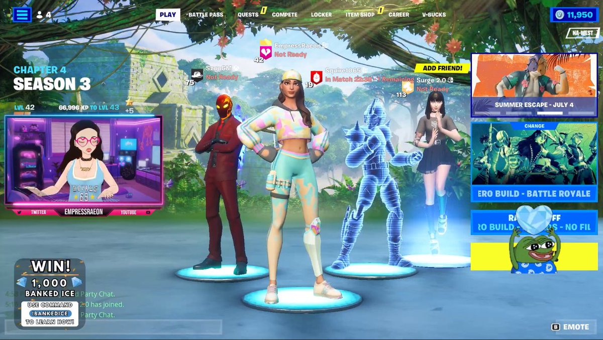 watching the Empress go for that chicken dinner 🍗
<a href="/EmpressRaeon/">Raeon.ai</a> <a href="/DecentralGames/">Decentral Games</a>