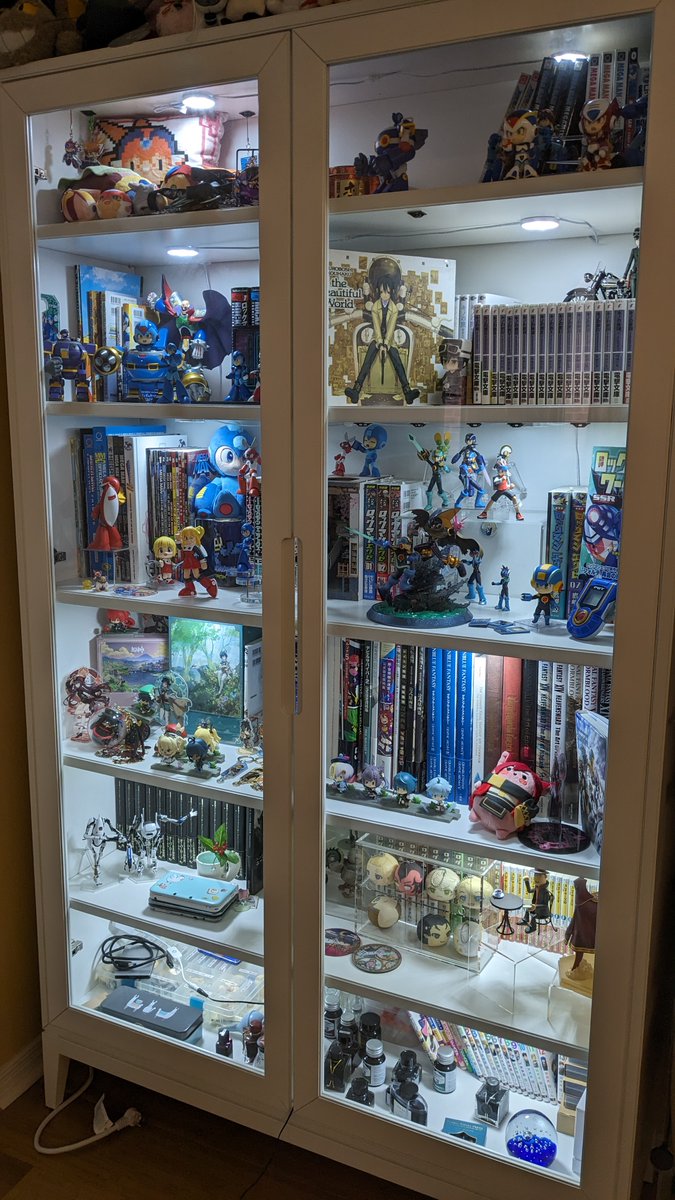 I'm actually just posting this to terrorize you with my Megaman collection again Hakka

But also doggo plushies

#HAKKIROOMS