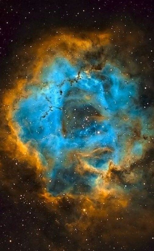 NGC2244 Rosette Nebula in Monoceros constellation by LarryS.