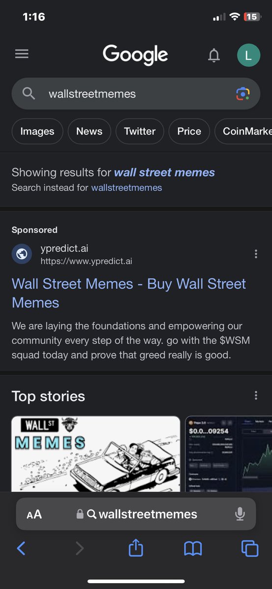 lottaVibe's tweet image. DYOR Want to bring awareness to 2 presales that may be connected. Search on google for #wallstreetmemes  and the #Ypredict site came up? They could be connected to #aidoge slow rug or they may be finixio group who does marketing for tokens like this They since update website