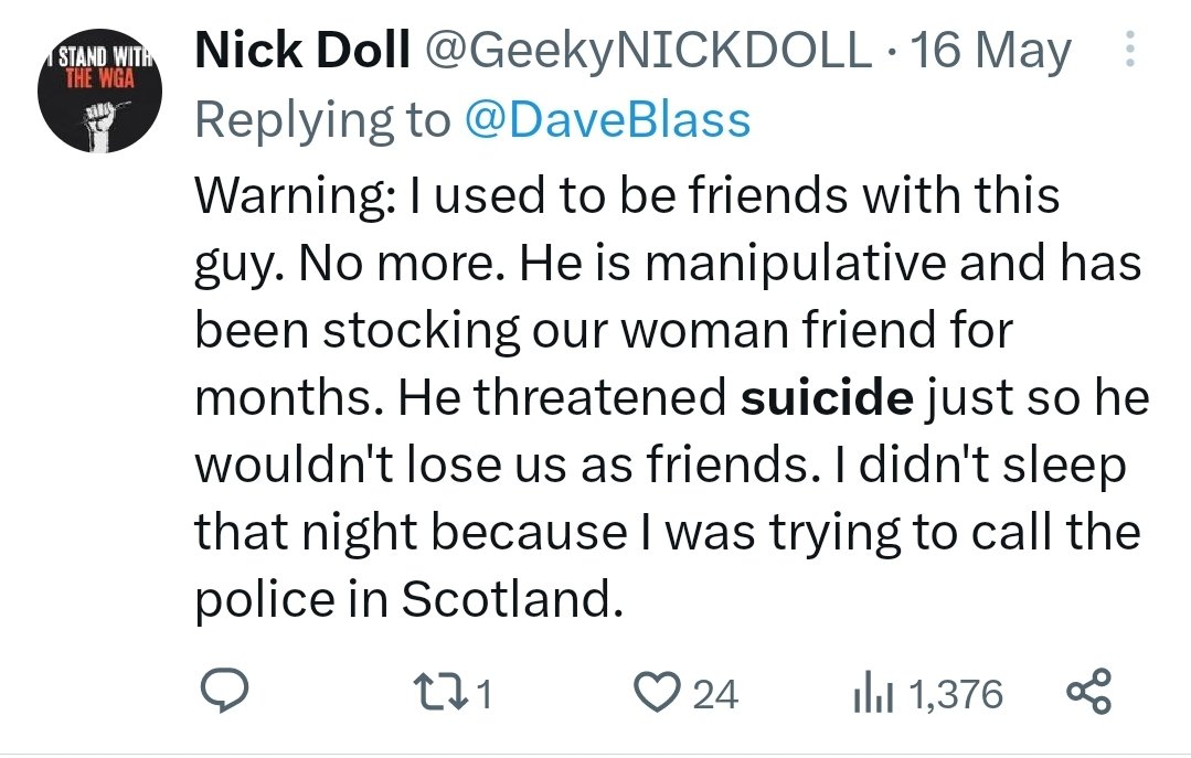 StillNotHere86's tweet photo. @suehatchett @RavenApollo2 @Dan_Leckie How about more proof of his harassment of women who don't want to date him, including months of harassment, threats of self-harm, sharing private DMs to try to paint targets of his abuse as mentally ill and not credible, and more deleting of his accounts &amp; posts to hide it? Here. https://t.co/EitnMqmUox