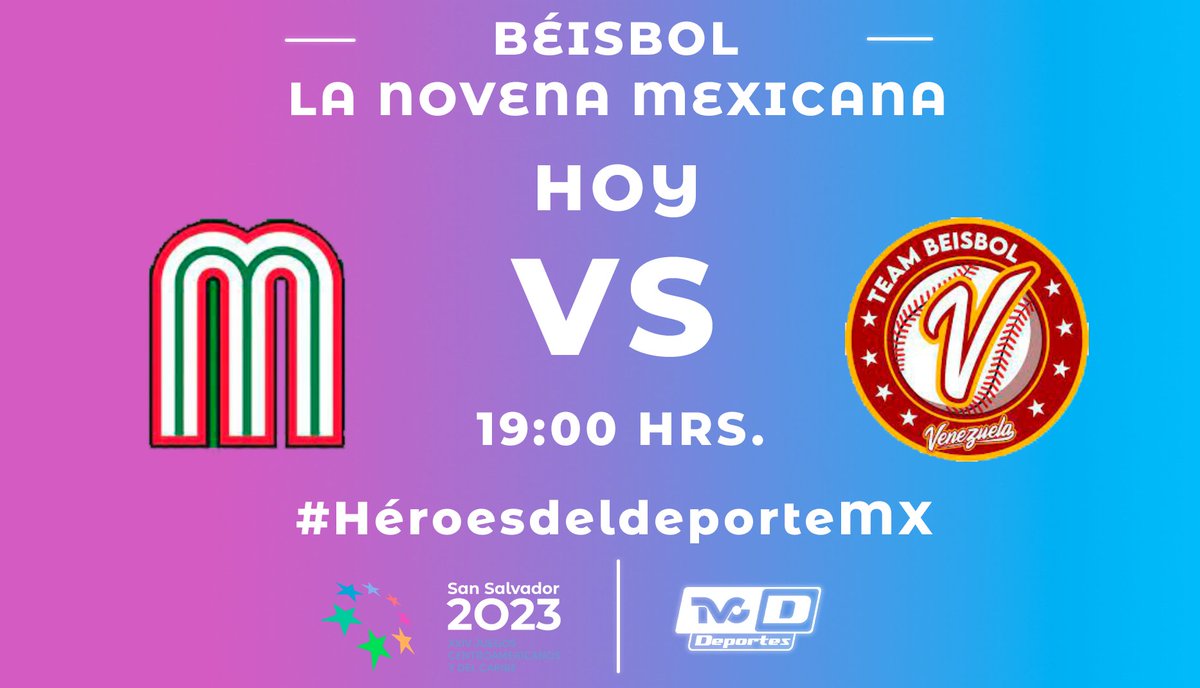 LA NOVENA MEXICANA 🇲🇽⚾️

No te pierdas el juego de <a href="/MexicoBeis/">Novena México 🇲🇽⚾</a> contra Venezuela en los Juegos Centroamericanos y del Caribe
<a href="/SSalvador2023/">San Salvador 2023</a>

⏰ 19:00 HRS.  
📺: 315 <a href="/Megacable/">Megacable</a> • 575 <a href="/totalplaymx/">Totalplay</a> • 348 <a href="/DishMx/">Dish México</a>

#HeroesDelDeporteMX #SanSalvador2023 #30Junio