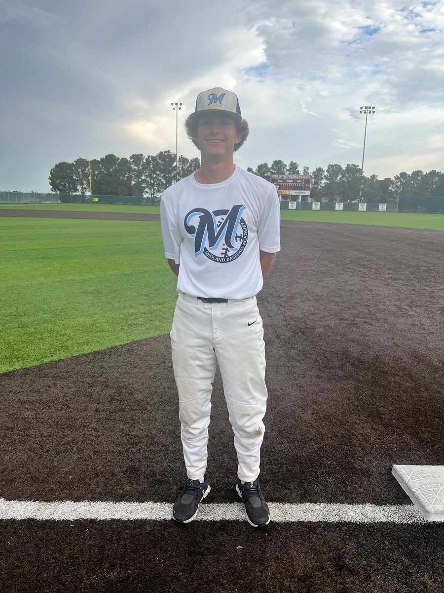 ✭Five Tool Texas✭ (@fivetooltexas) on Twitter photo #WTXSatellite F: <a href="/MBA_Baseball/">Midland Baseball Academy</a> Deiters 7, Ground Up Baseball Academy Lemon 1
PoG: Bryson Baer 3-4, 2B, 2 RBI, 2 SB
Pitcher: <a href="/Ethanhowell1222/">Ethan Howell</a> 7 IP, ER, 4H #WTXSatellite F: <a href="/MBA_Baseball/">Midland Baseball Academy</a> Deiters 7, Ground Up Baseball Academy Lemon 1
PoG: Bryson Baer 3-4, 2B, 2 RBI, 2 SB
Pitcher: <a href="/Ethanhowell1222/">Ethan Howell</a> 7 IP, ER, 4H