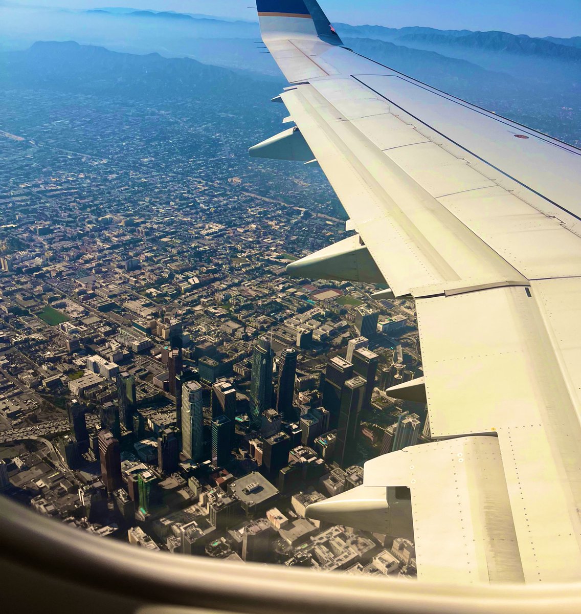 They said it was 68° in LA—not bad SoCal. ❤️✈️