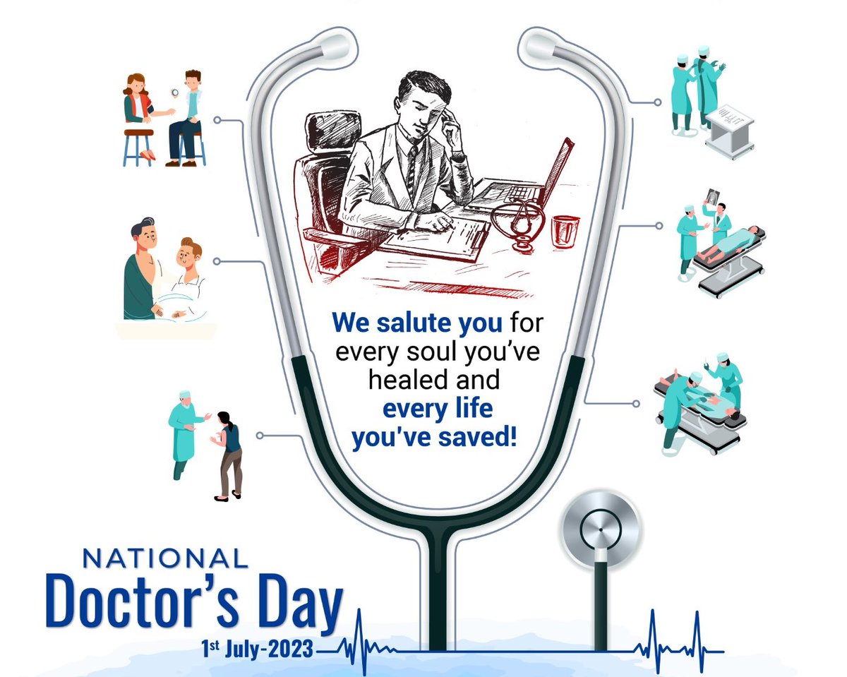 BRSHarish's tweet photo. Doctors work not only treats patients but also uplifts humanity. This world is a better and healthier place to live in because of the hardworking doctors who bring the joy of well being in everyone’s life. 
Wishing all doctors a very happy #NationalDoctorsDay and thank you for your selfless services 🩺