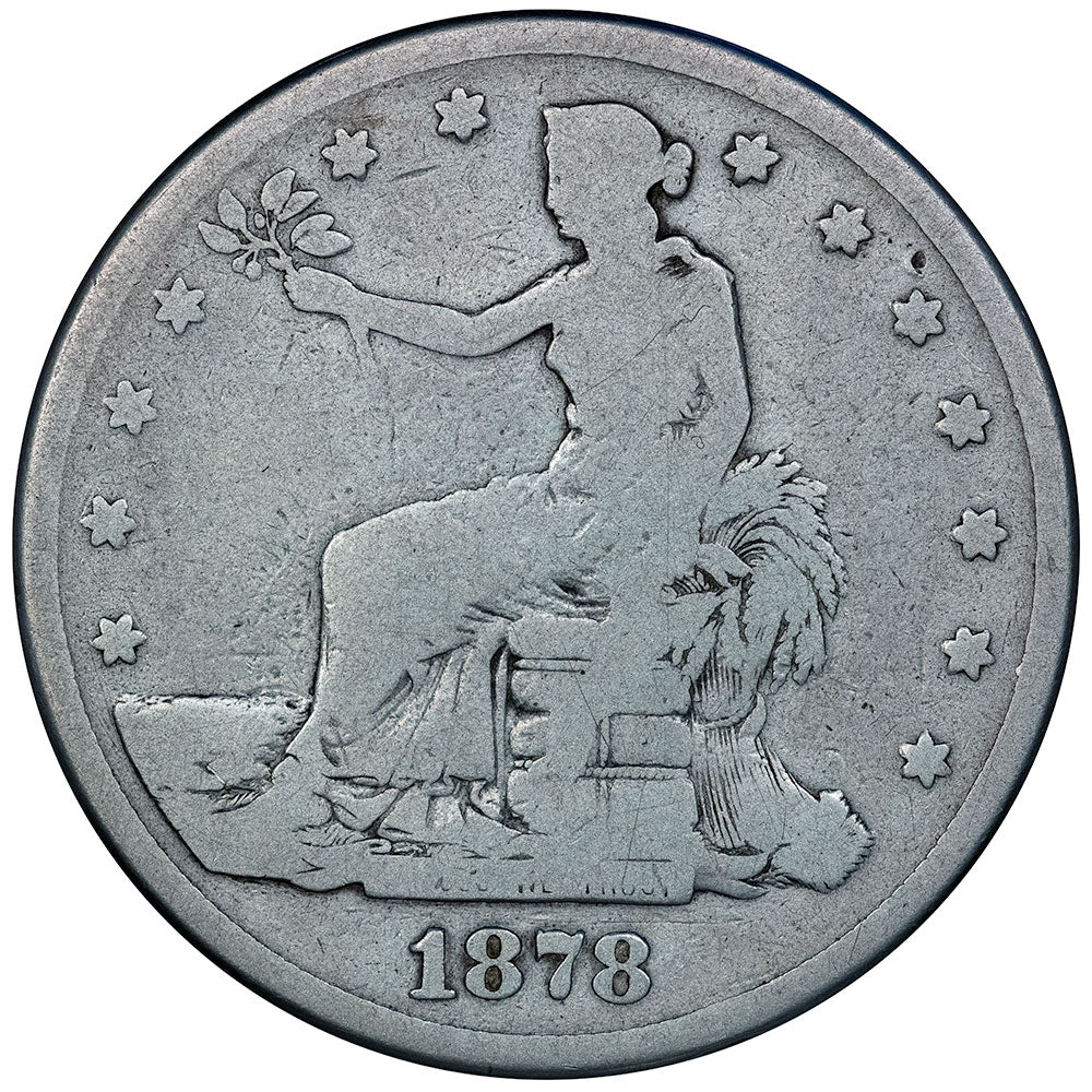 YesterdayChange's tweet image. Just Added!  1878-S Trade Dollar - Good  
from Yesterday's Change, LLC. priced at $129.00. 
Shop now 👉👉 bit.ly/44kW5Ck