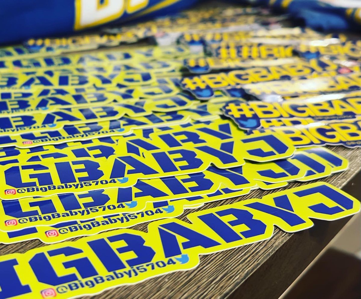 BigBabyJ5704's tweet image. Get wit me on campus I got you!! #StickerDrop 🔵🟡 #BIGBABYJ #HENERGY  #StillUnRivaled