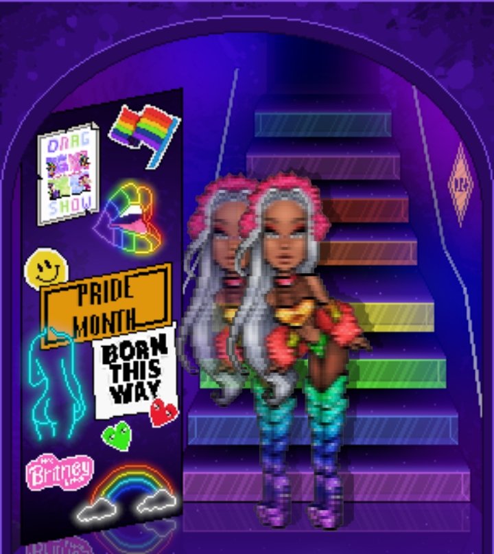 🏳️‍🌈 Pronta para aproveitar a noite 😍 

#PridePixel🌈