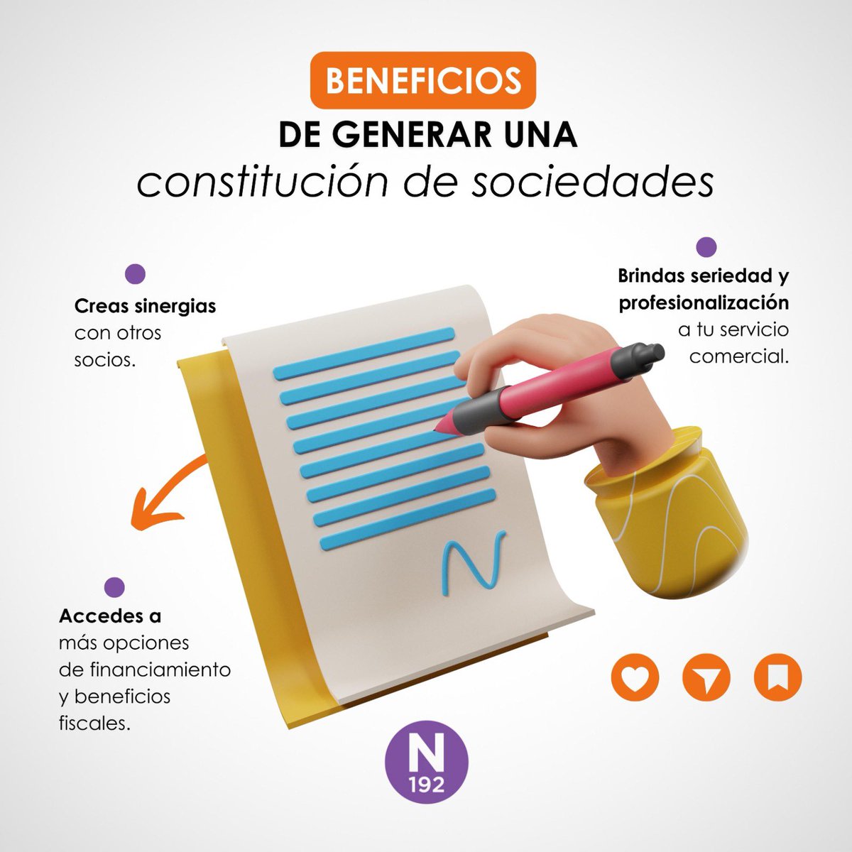Porque 2 cabezas son mejor que 1, la constitución de sociedades tiene muchos beneficios si se hace de la manera correcta. Nosotros te ayudamos a lograrlo.

¡Contáctanos!
📞55 7600 6500
📧notaria192@notaria192.com.mx
🌐notaria192.com.mx