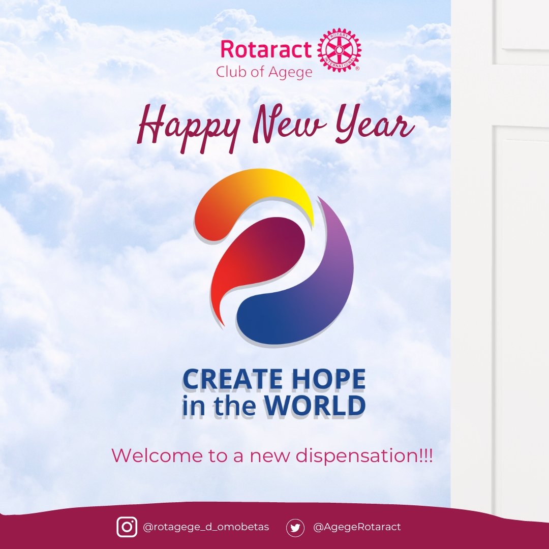 AgegeRotaract's tweet photo. Welcome to the beginning of a new rotary year where we are asked to create hope in the worldโจ
And this will start from our immediate community.
Happy New Rotary Year ๐งก
#rotagege #createhopeintheworld https://t.co/wtC2nyjtl1