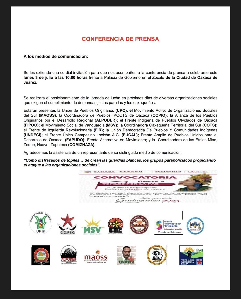 UNDECIoaxaca's tweet photo. #undeci
#comunidadesindigenas
#vivarufinomerino
#Oaxaca https://t.co/41IQ7kmxkI