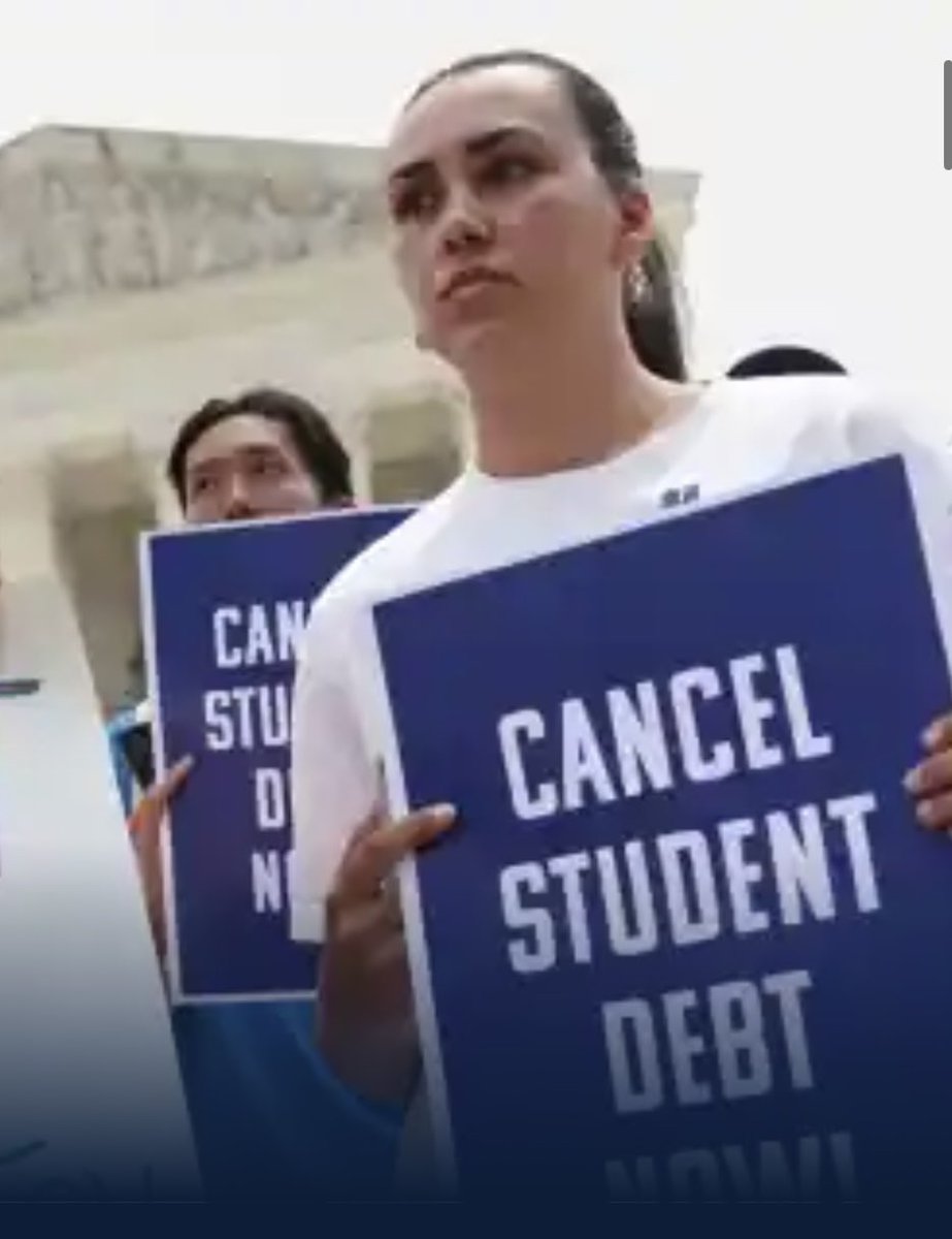 Tell me Why I should pay to cancel her debt?  She signed a contact that she would pay her loan back with interest.  This is not how you season a generation to take the reigns of this country.  Shame on our politicians. It’s all about votes.