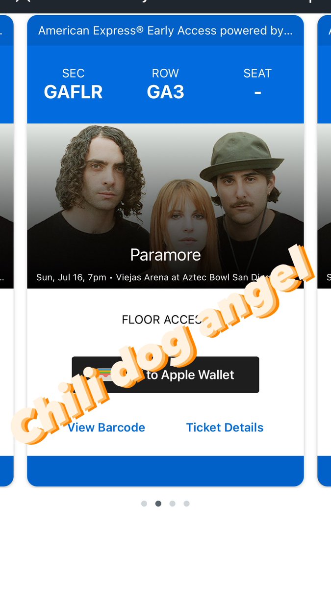 frightenedfox's tweet photo. Anyone looking for 2 tickets to the Paramore show in San Diego? I have 2 floor tickets that I’m willing to sell for a decent price. I can transfer them on Ticketmaster! #ParamoreTickets https://t.co/yuS4YugBRP