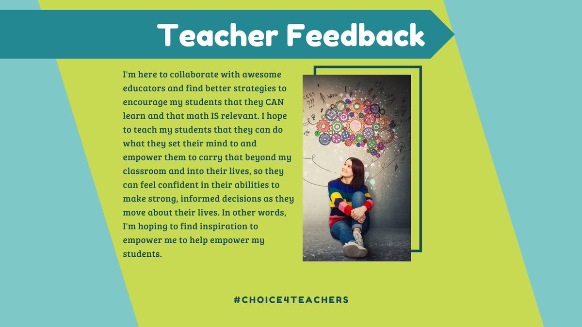 CHOICE provides more than funding, it provides an opportunity for teachers to connect, build relationships, and learn from other Virginia teachers teaching the same courses and facing the same challenges. #choice4teachers