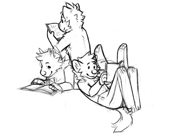 thexainy's tweet photo. Have had these sketched for...probably over a year. Might as well post em.

$60 each, if you buy all 3 I can fit them into the same picture as well as give you the single images.
You choose what the character is holding/doing, can add clothes. https://t.co/mlkFgubdSV