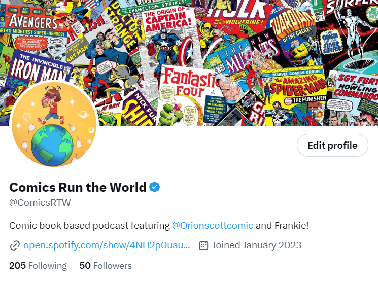 OrionScottComic's tweet photo. Hey yall! make sure to follow my podcast on here! ima bit more active on that account https://t.co/OFdDRhHNqb
