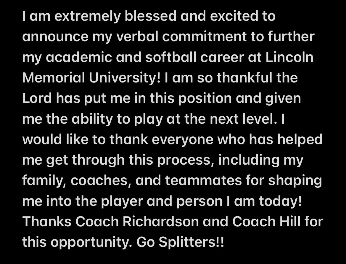 So excited and thankful for this opportunity!! <a href="/LMU_Softball/">LMU Softball</a>