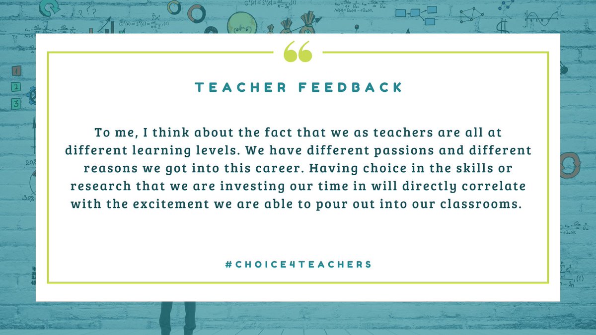 CHOICE aids teachers in growing from their personal “Point A” to their personal “Point B” each and everyday! #choice4teachers