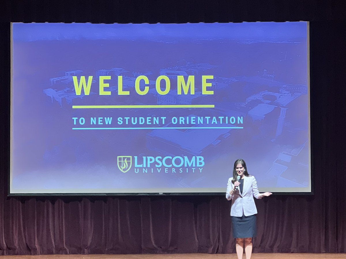 McQueenCandice's tweet photo. Today marks the final @lipscomb New Student Orientation of the summer! 🎉 I have loved welcoming the newest members of the Bison Herd 🦬 and their families to Lipscomb and can’t wait to see them on campus this fall! #LipscombBound #GoBisons https://t.co/jZ6xgqlYAg