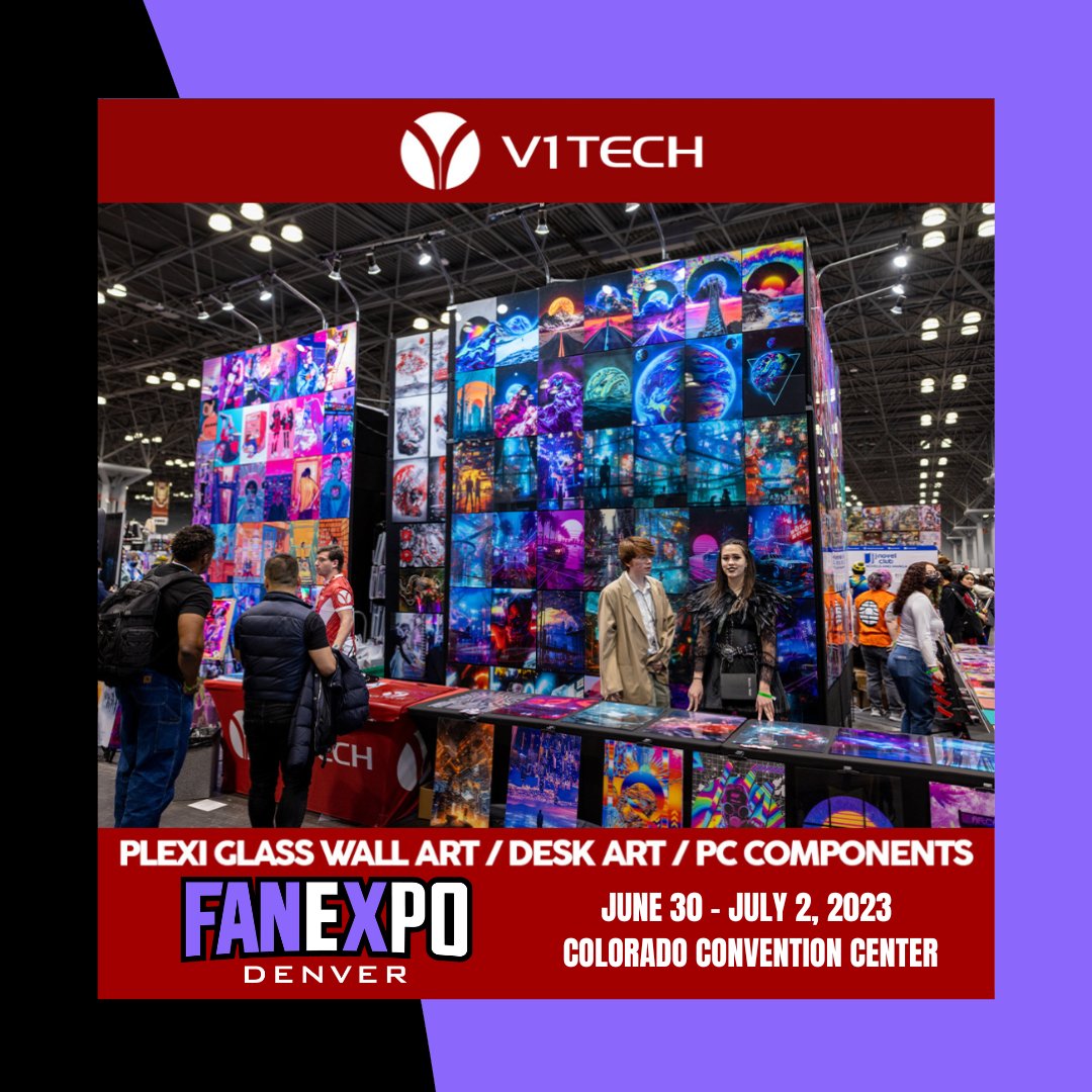fanexpodenver's tweet image. From the inventors of RGB backlight-able Plexi Glass Wall Art, @v1tech is combining art and technology to take gaming setups to the next level. #v1tech #wallart #wallartdecor #pcgaming #pcsetup #rgb