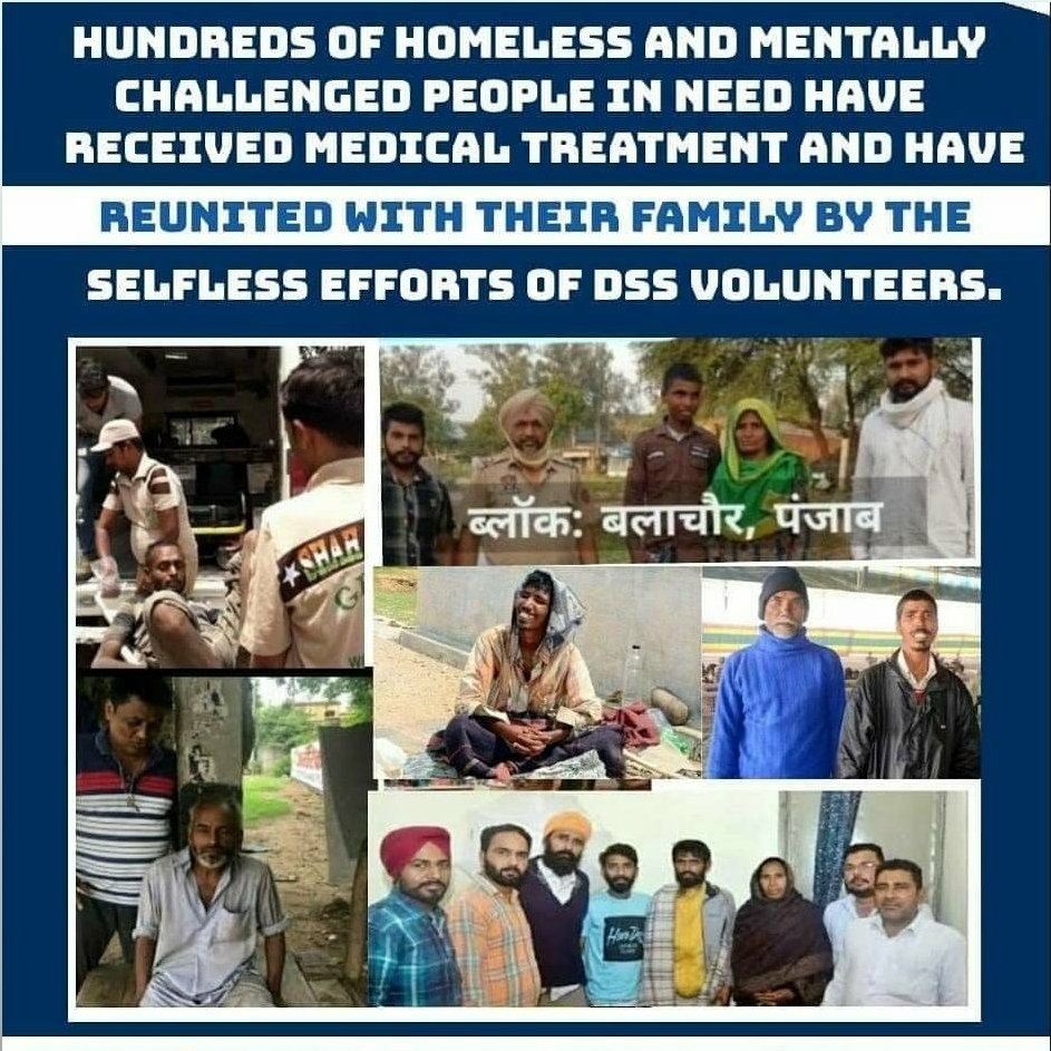 In these mean times when no one cares for anyone. With the teachings of Saint Gurmeet Ram Rahim ji, the servants of Dera Sacha Sauda treat the missing retarded people roaming on the road and try to reunite them with their families.

#TrueLife