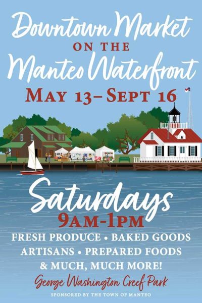 OuterBanksVoice's tweet image. SATURDAYS FROM 9 AM to 1 PM
Downtown Market on the Manteo Waterfront open on Saturdays
Come to the market at George Washington Creef Park in downtown Manteo for wonderful fresh produce, yummy baked goods, local arts and crafts, and other goodies.  outerbanksvoice.com/2023/05/08/dow…