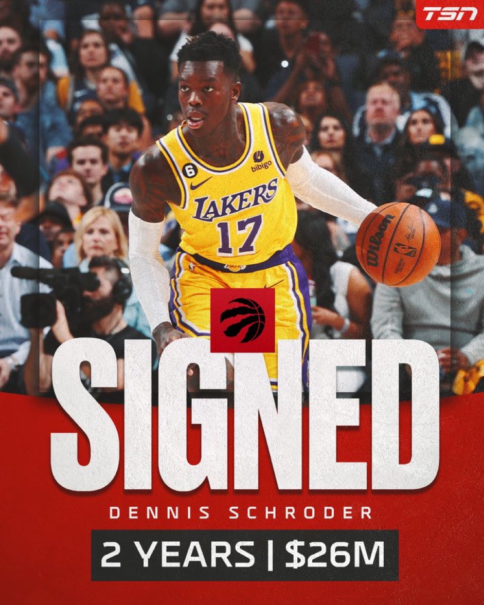 Raptors replace Fred VanVleet with Dennis Schroder