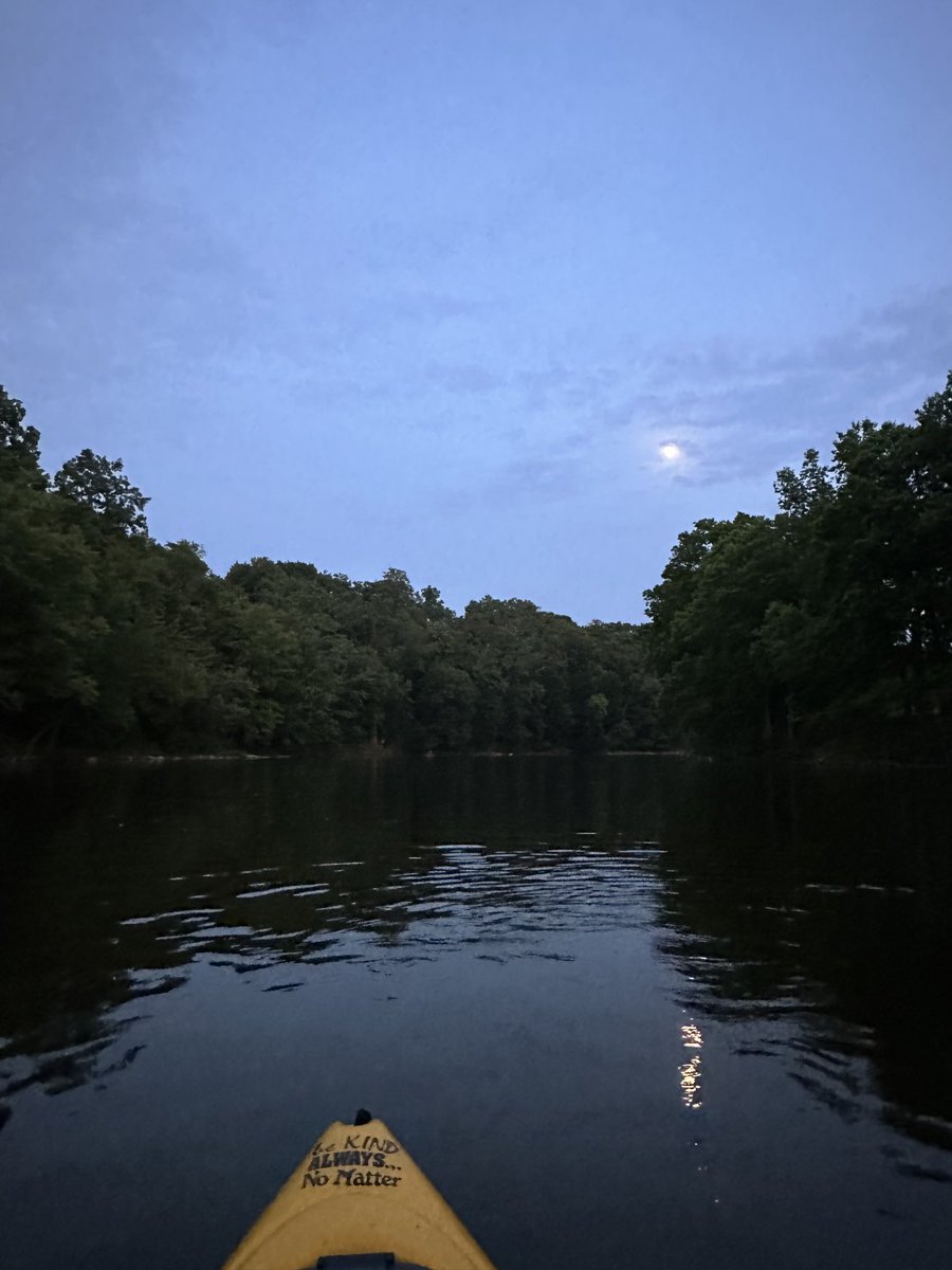 Out for a night paddle.