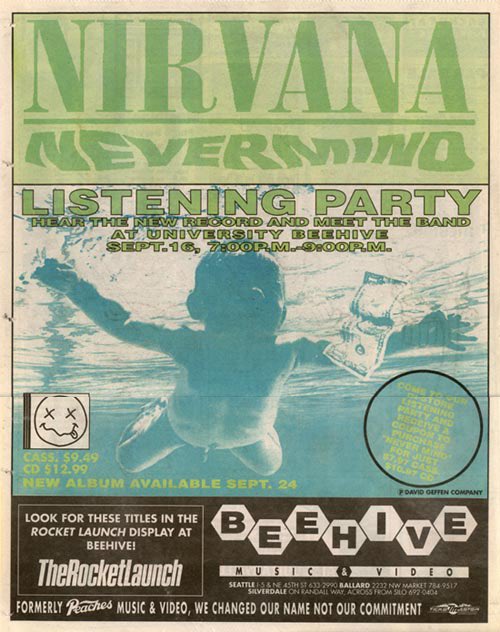 gustygodoy's tweet photo. Imagínate estar en 1991 comprando discos en la disquería Beehive y que te avisen que en una hora una “bandita” iba a hacer seis temas para promocionar su álbum que saldría unas semanas después. La banda Nirvana, el disco Nevermind y el homevideo acá 👇
https://t.co/AhMEx51Fvx https://t.co/3s9e0hErOP