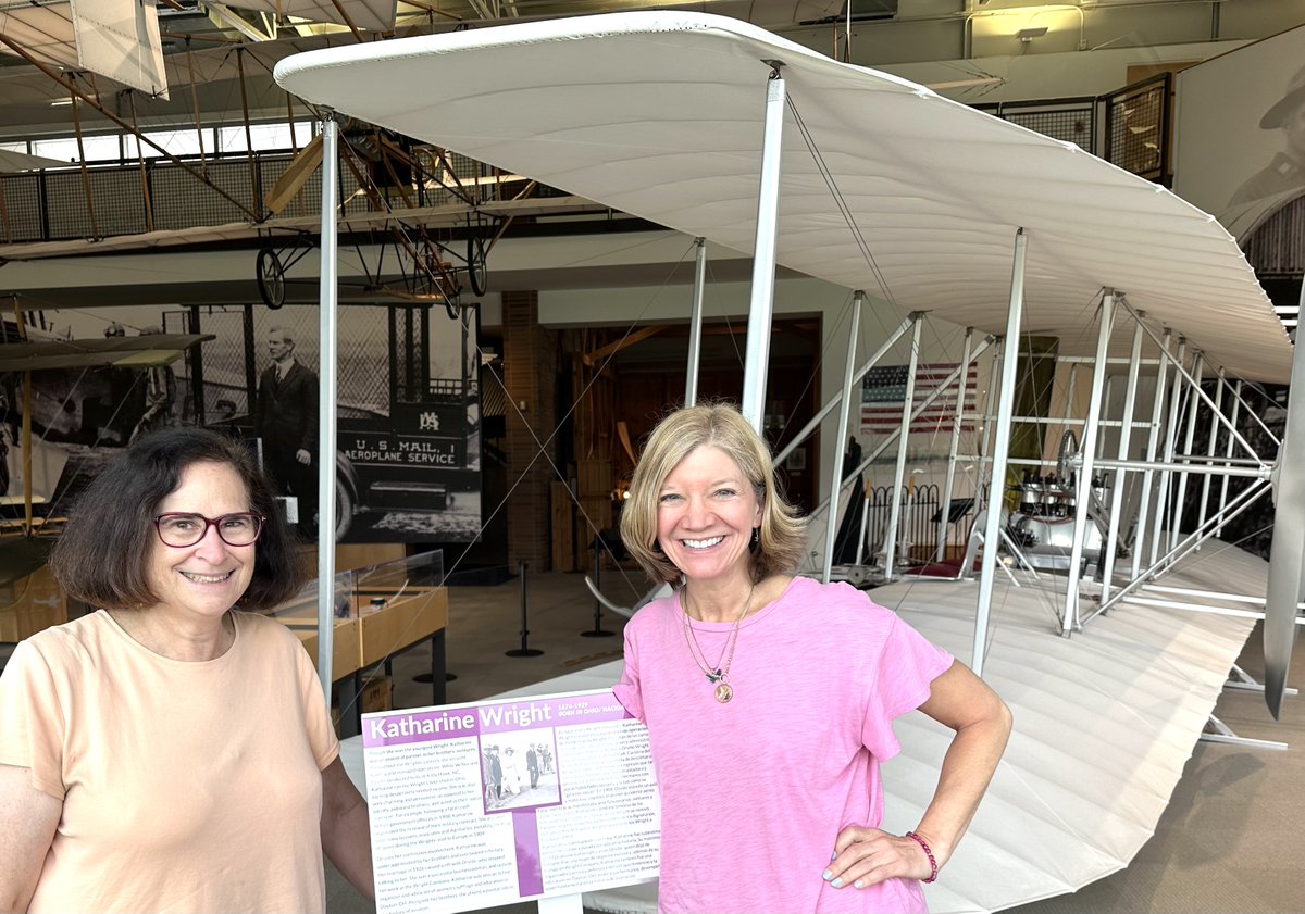 Loved hanging at the College Park Aviation Museum today with my good friend and author of the brilliant book 'Wings of Gold,' Beverly Weintraub.
#writingcommunity #KatherineWright #wrightbrothers

What is your favorite museum?