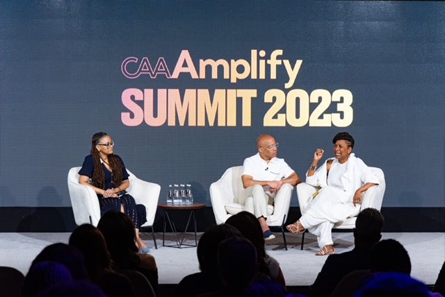 ARRAYNow's tweet photo. ARRAY Founder Ava DuVernay moderates a dynamic panel to kick off #CAAAmplify with @darrenwalker and @sandylocks on June 27, 2023. https://t.co/Jo1xZPkKnw