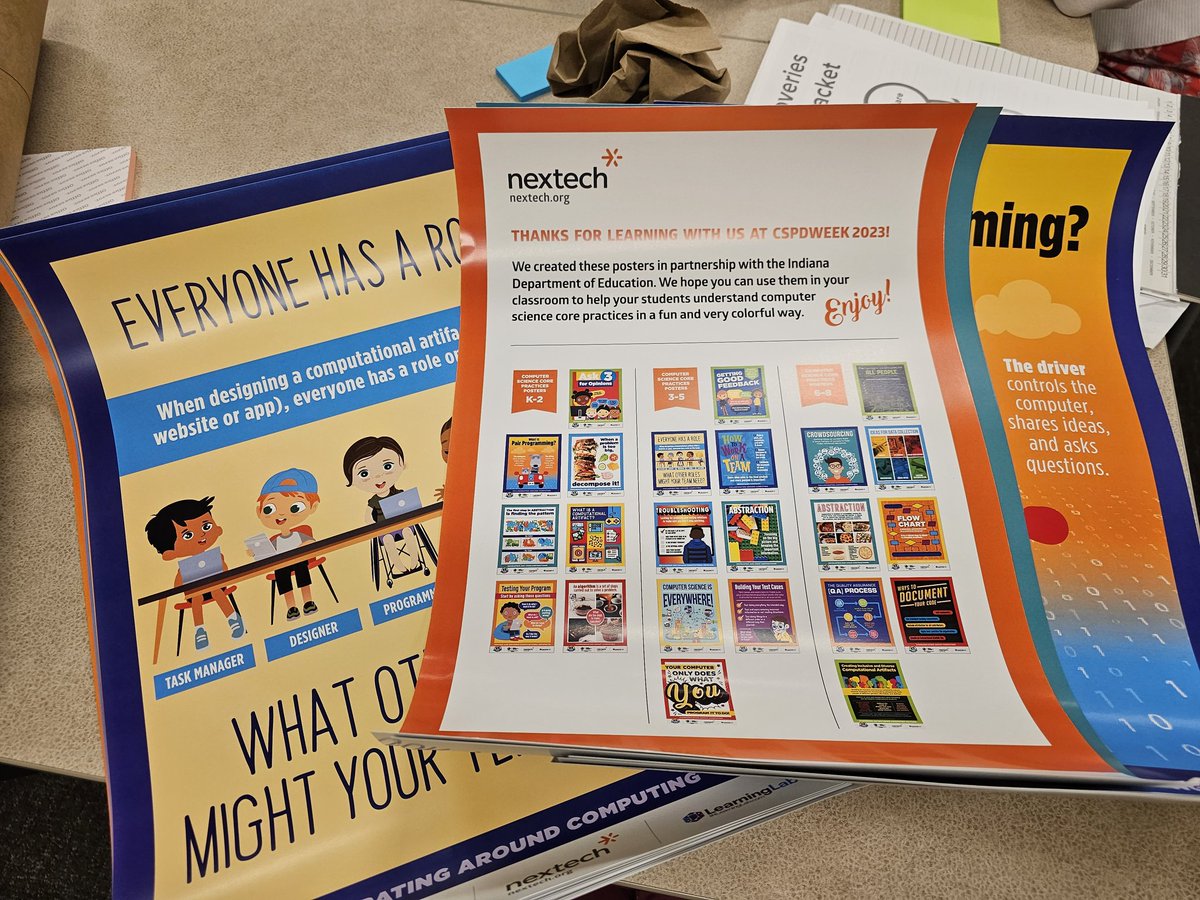 KimRbrown88's tweet image. Last day of CS discoveries class at #INCSPDweek.  😁
It&apos;s been an amazing week and I have learned so much. We also got AMAZING swag all week long. I can&apos;t wait to take it back to the classroom and integrate it this school year.
#feseagles #nextech @TeachCode