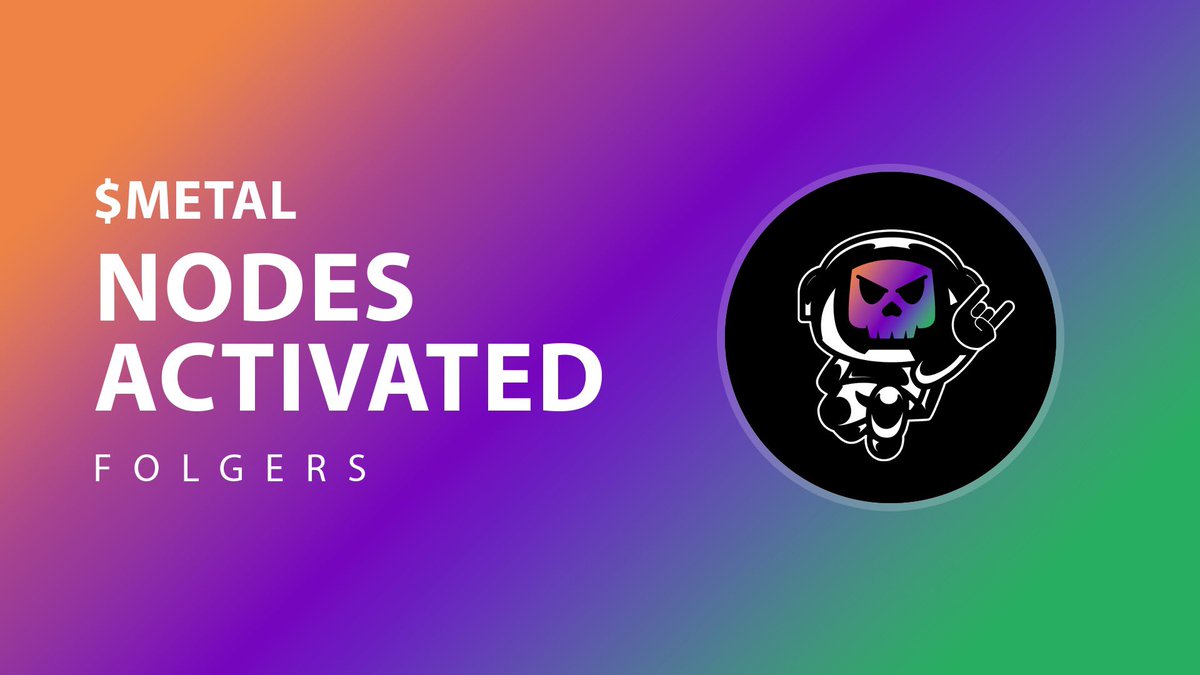 OfficialFolgers's tweet photo. Metal Blockchain (1) Massive Node Activated!

NodeID-NodeID-2LMioFM7M8b3izaeKnQP3o3CGJbvWYyj9

🕤 31 Days

$METAL https://t.co/aL2UvWJJ2l