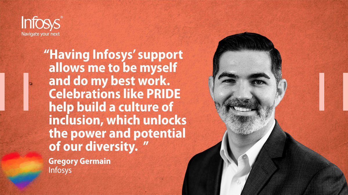 InfosysAusNZ's tweet image. Infosys celebrates the LGBTQIA+ community in all its diversity, during Pride and all year round, and allies like Gregory, participate and support these celebrations! ❤#InfosysPride23 #PrideWithInfosys